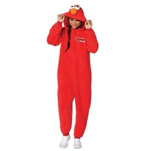 Elmo Unisex Onesie Costume Adult L/XL